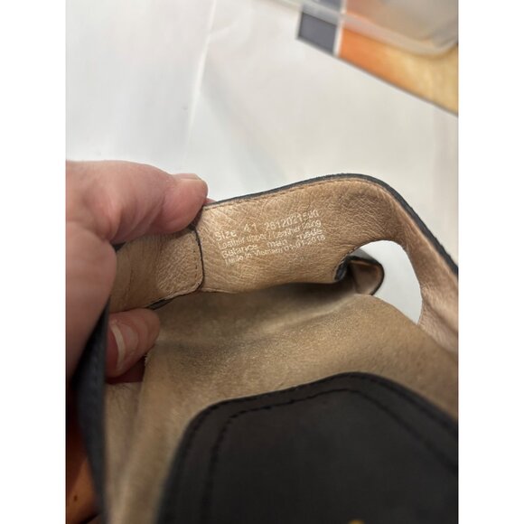 J Vincent Leopard Heeled Sandals Size 10.5 Leather Buckle Strap Peep Toe Party - Picture 6 of 12